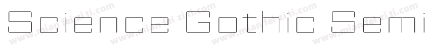 Science Gothic SemiBold Exp字体转换